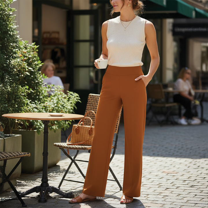 Julie | Wide Leg Trousers Women – High-Rise, Relaxed Fit 1