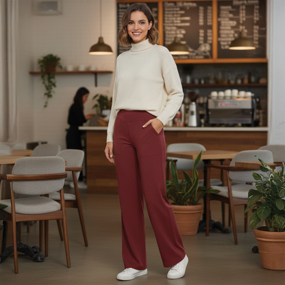 Julie | Wide Leg Trousers Women – High-Rise, Relaxed Fit 10