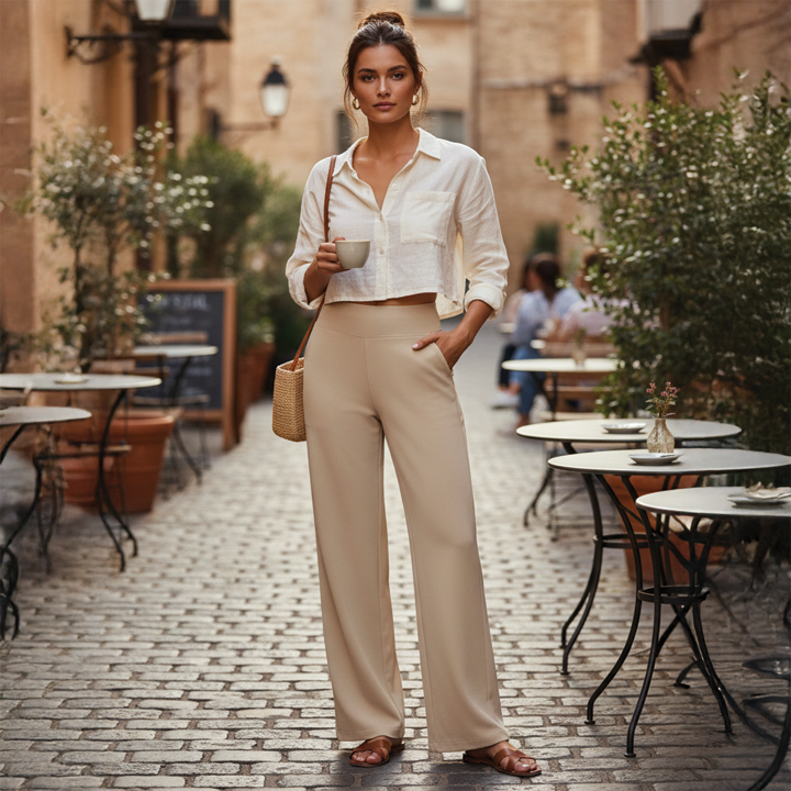 Julie | Wide Leg Trousers Women – High-Rise, Relaxed Fit 6