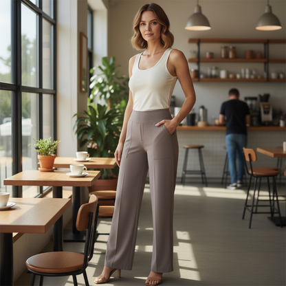Julie | Wide Leg Trousers Women – High-Rise, Relaxed Fit 7