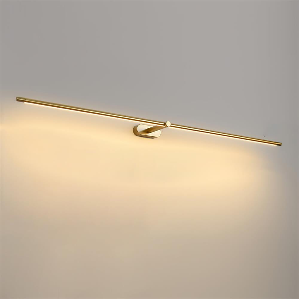 Linear Wall Lamp Metal & Acrylic, 68/98/128 cm | Black or Gold, Warm or Cool White | Integrated LED, Bathroom Safe 21