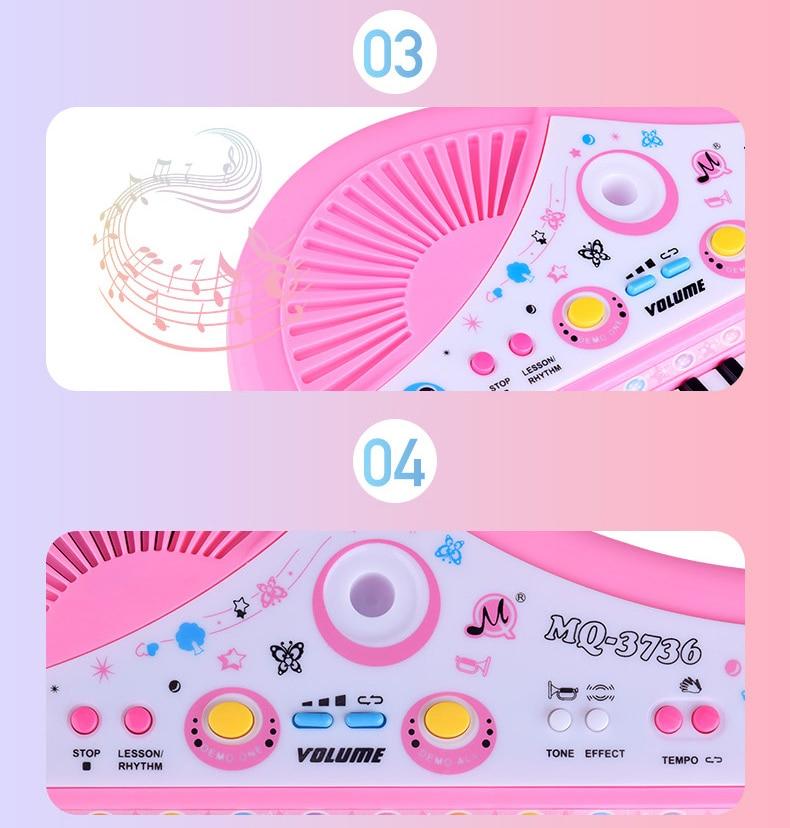 Keyboard Piano Toy Plastic | Interactive Parent-Child Play | Lights, Sounds and Musical Learning for Young Children