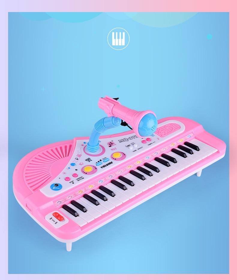 Keyboard Piano Toy Plastic | Interactive Parent-Child Play | Lights, Sounds and Musical Learning for Young Children