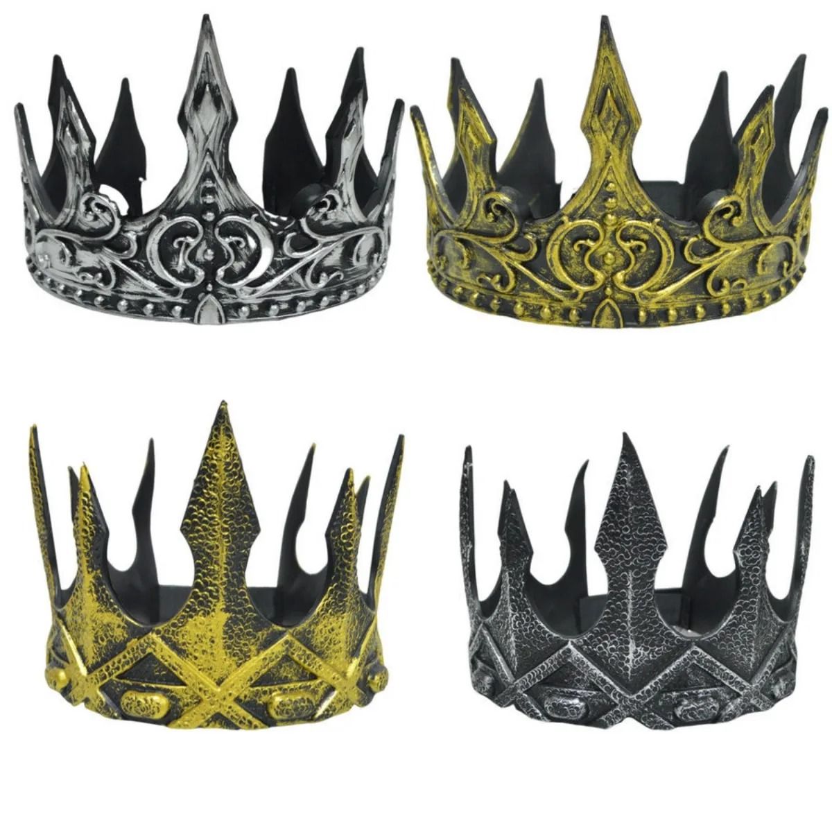 Kids' Baroque Metal Crown | Cosplay Tiara & Royal Ball Prop