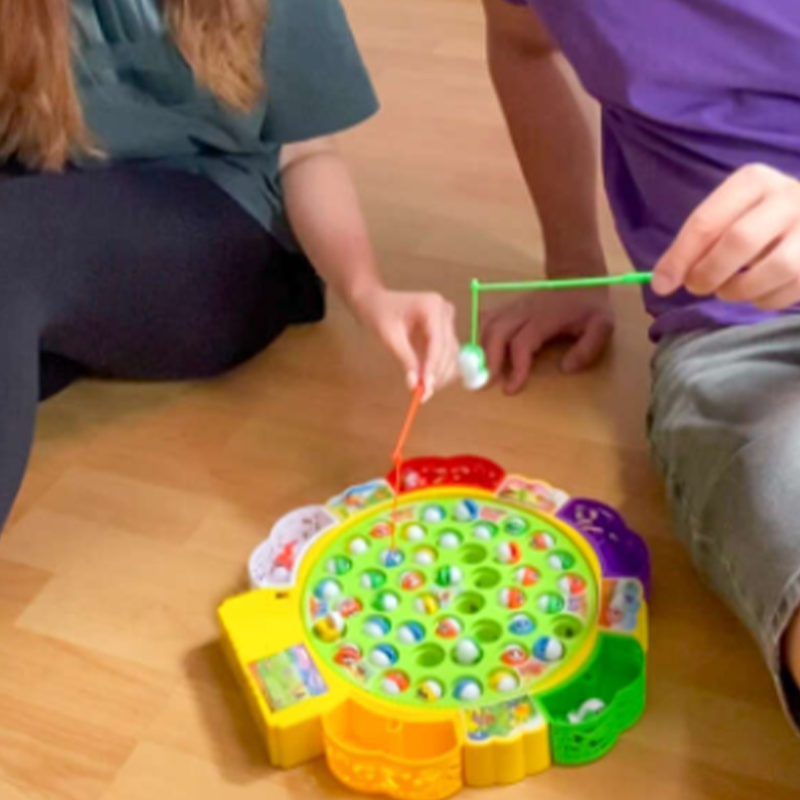Kids Fishing Game Toy | Battery-Operated Rods & Fish Set | Builds Hand-Eye Coordination, Patience and Focus Skills