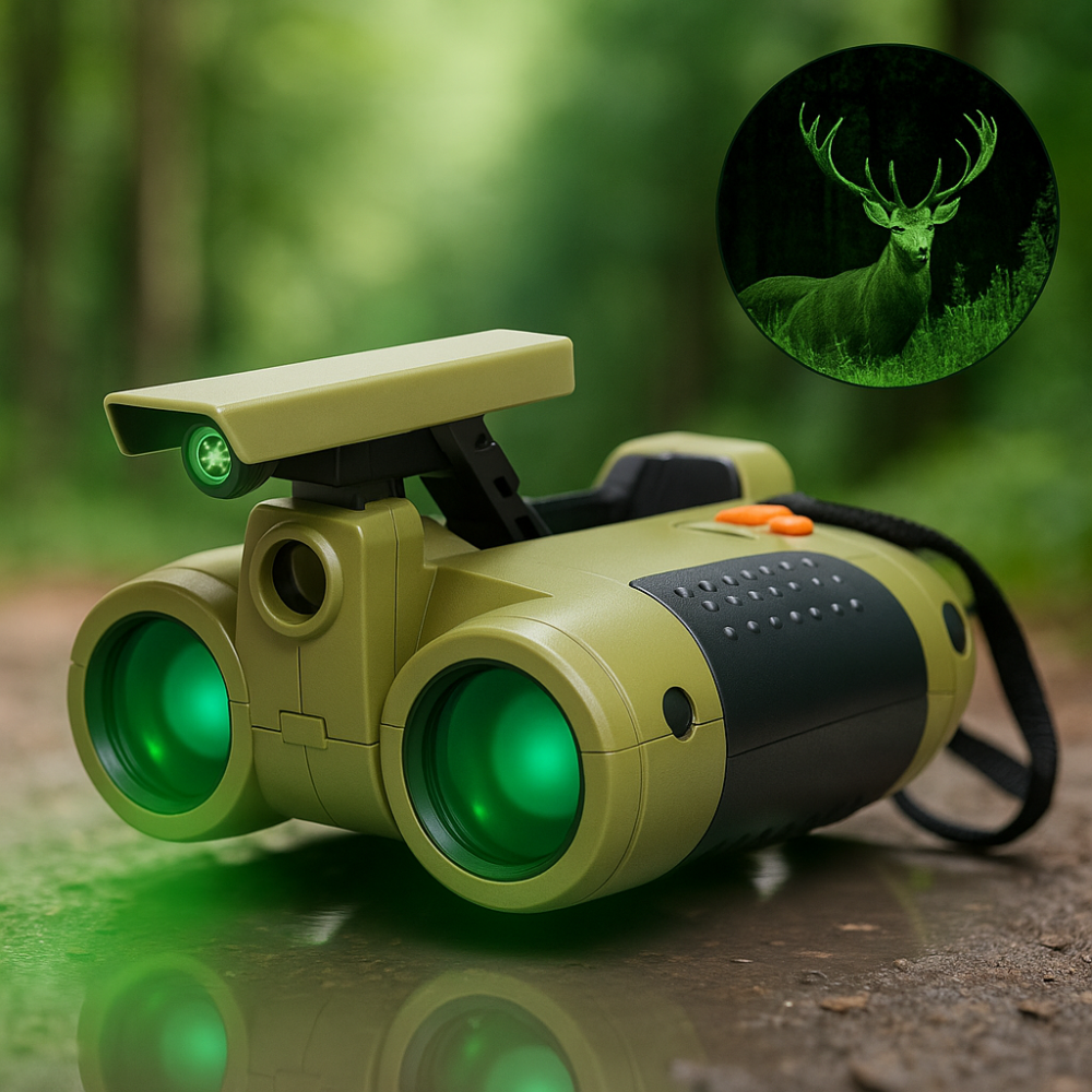 Kids Night Vision Goggles – 4x Magnification Adjustable Eyepieces
