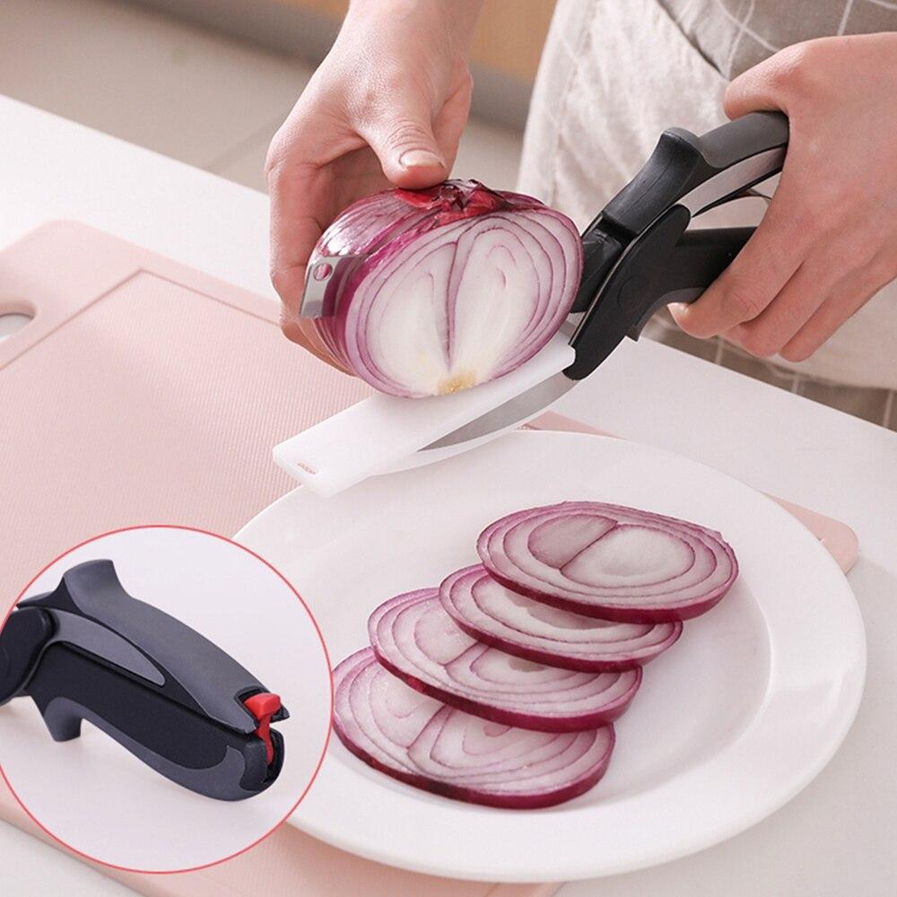 Kitchen Scissors & Cutting Board Set, Stainless Steel Blade | 12.7 cm Blade, ABS Handle | Cuts Meat, Veg & Cheese