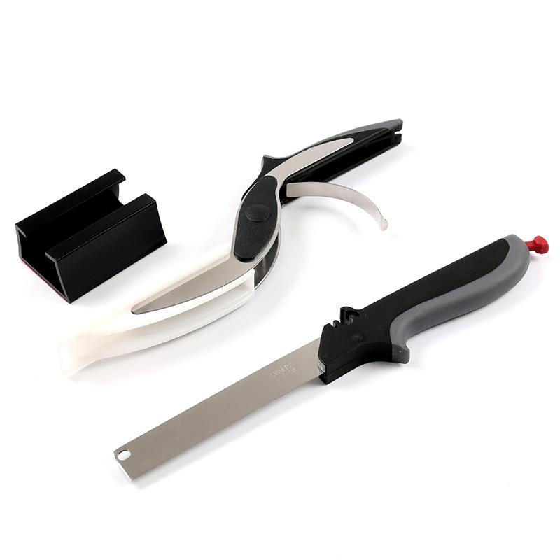 Kitchen Scissors & Cutting Board Set, Stainless Steel Blade | 12.7 cm Blade, ABS Handle | Cuts Meat, Veg & Cheese