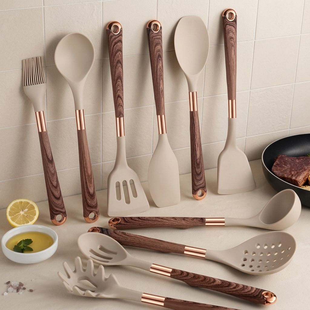 Kitchen Utensil Set, 10 Piece, Heat Resistant, Ergonomic Design 1