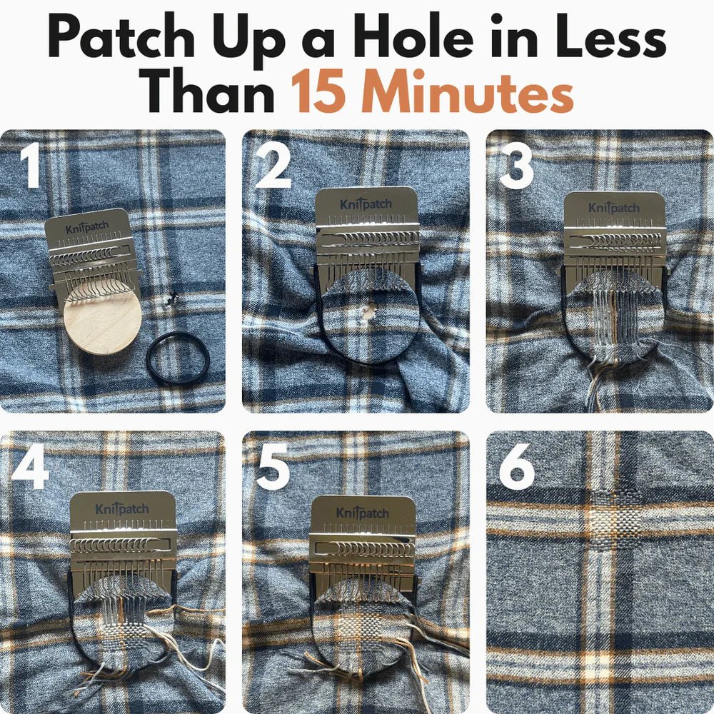 Knit Patcher | Portable Fabric Repair Loom Design