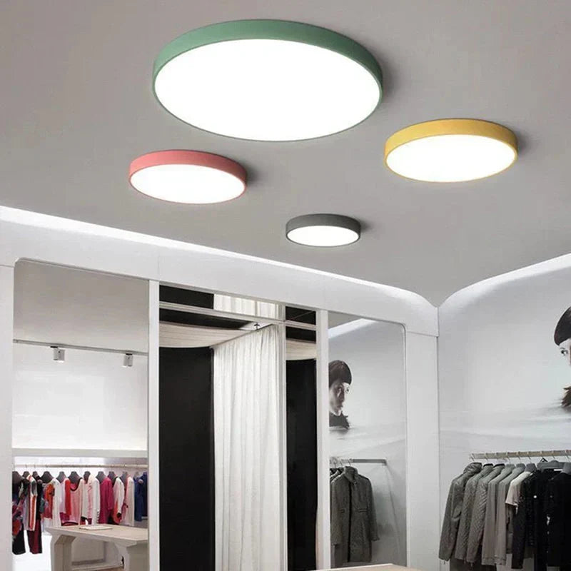 Modern Minimalist Round LED Ceiling Light 1-Light Lasson Living