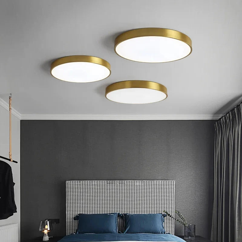 Modern Minimalist Round LED Ceiling Light 1-Light Lasson Living