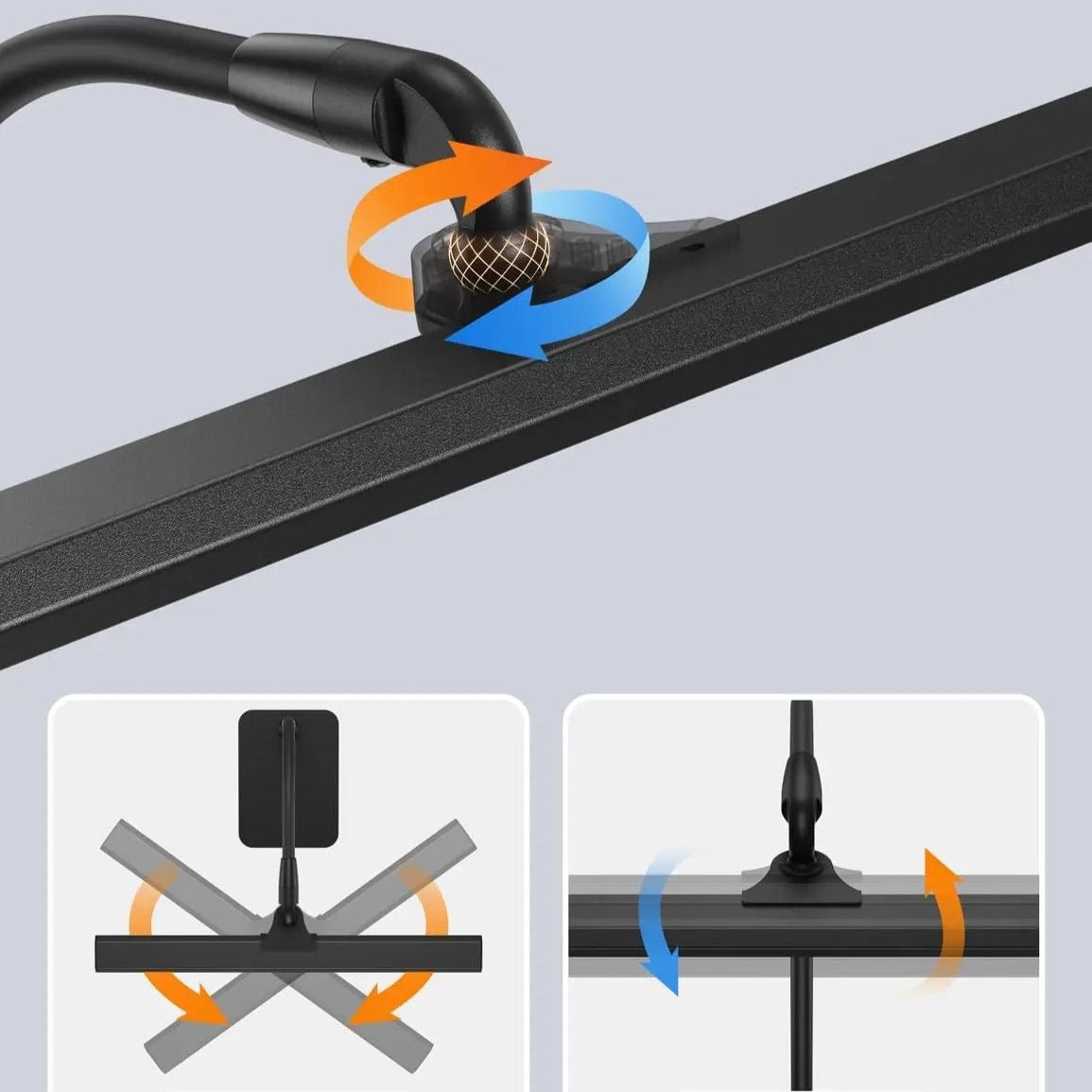 LED Desk Lamp | Wide Bar Light With A Flexible Neck