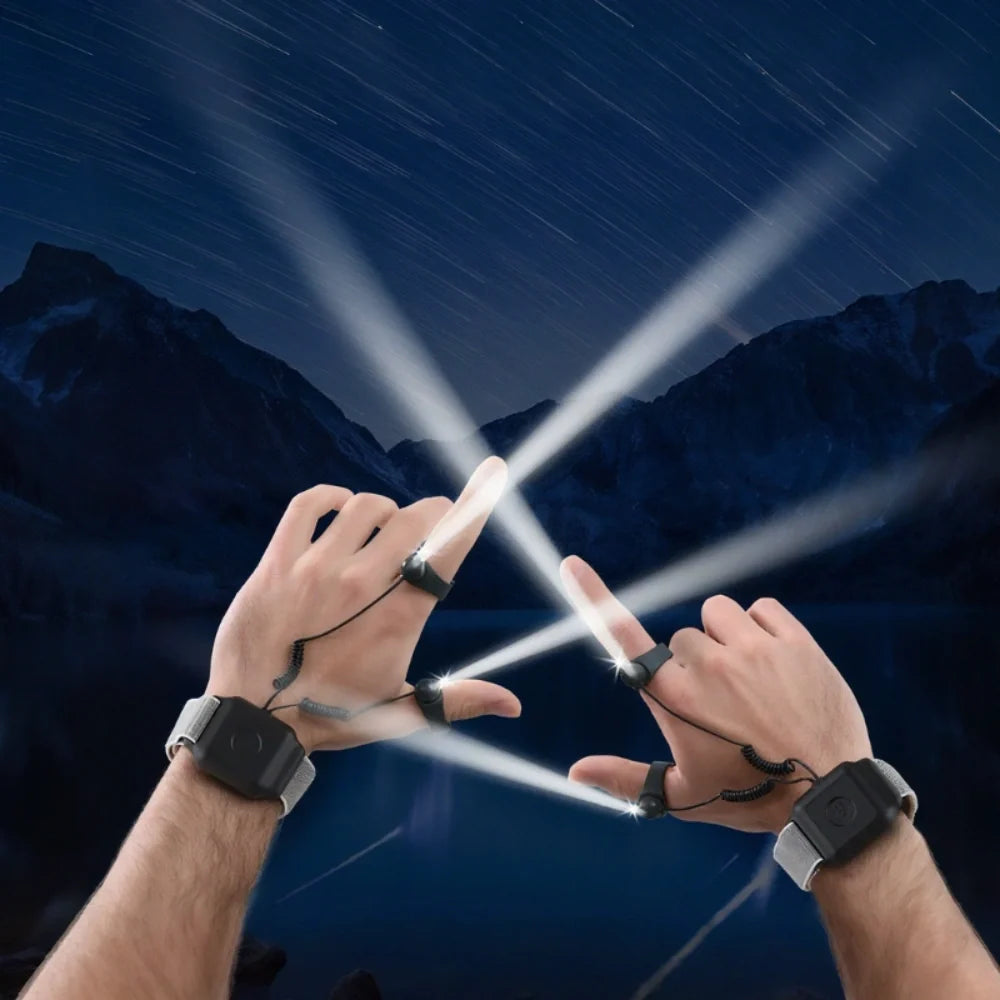 LED Finger Light with Wrist Strap | Warm White Beam, Hands-Free Precision Lighting | Rechargeable, Up to 12 Hours Battery Life