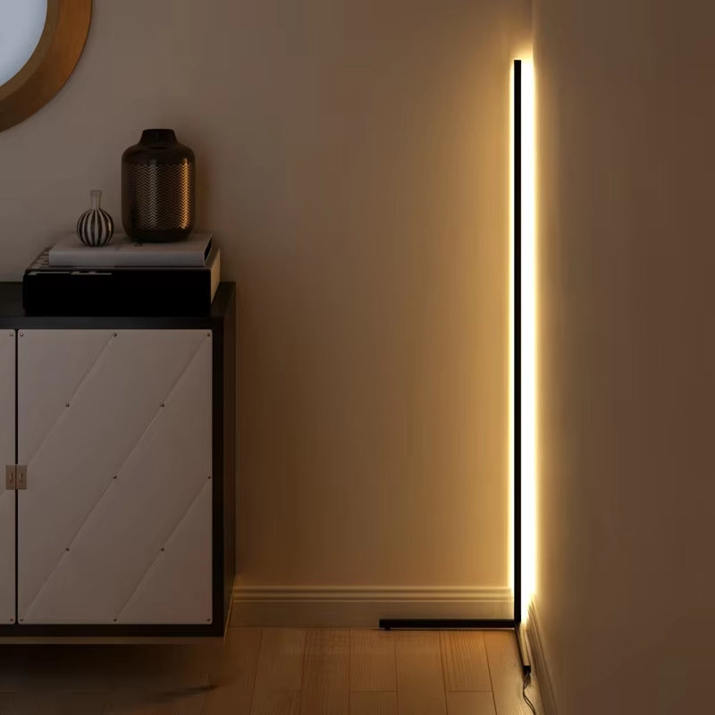 LED Floor Lamp with Remote Control | Dimmable, 3 Colour Temperatures (3000K-6000K) | Corner Mood Lighting, USB Powered