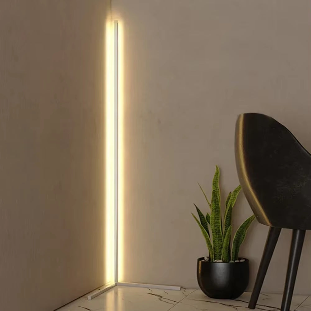 LED Floor Lamp with Remote Control | Dimmable, 3 Colour Temperatures (3000K-6000K) | Corner Mood Lighting, USB Powered