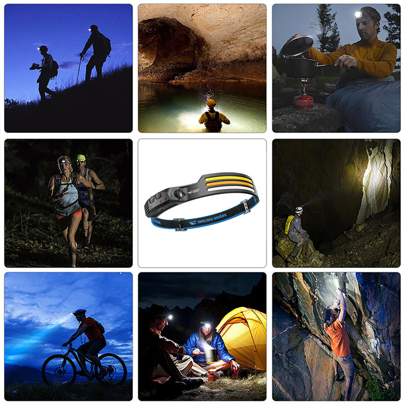 LED Headlamp | Motion Sensor With Wide And Spot Beams