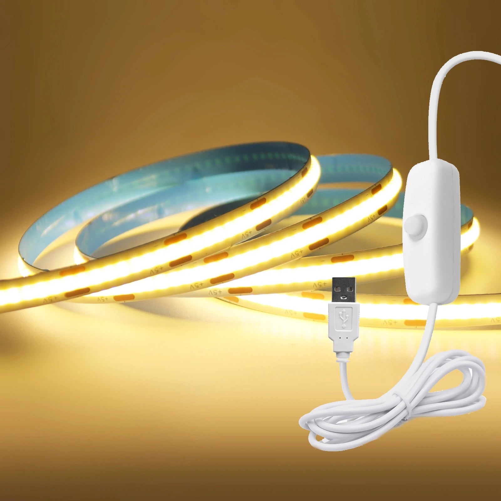 LED Light Strip | GlowLine Cuttable Adhesive USB Lighting
