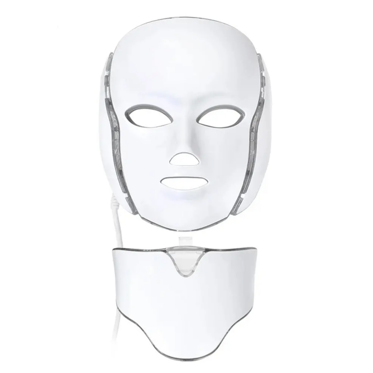 LED Light Therapy Mask with Neck Piece | 7 Colour Light Modes, Adjustable Intensity | Supports Clearer, Firmer-Looking Skin