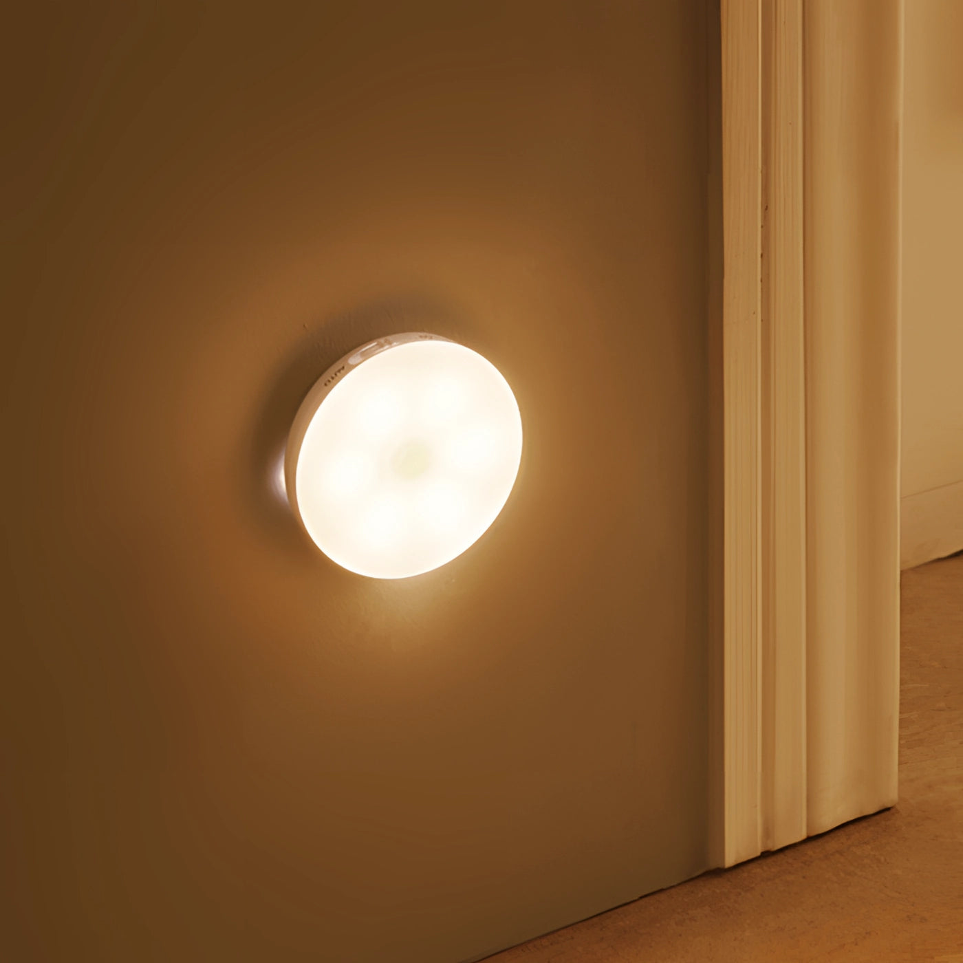 LED Motion Sensor | Round Puck Light, Warm Even Glow