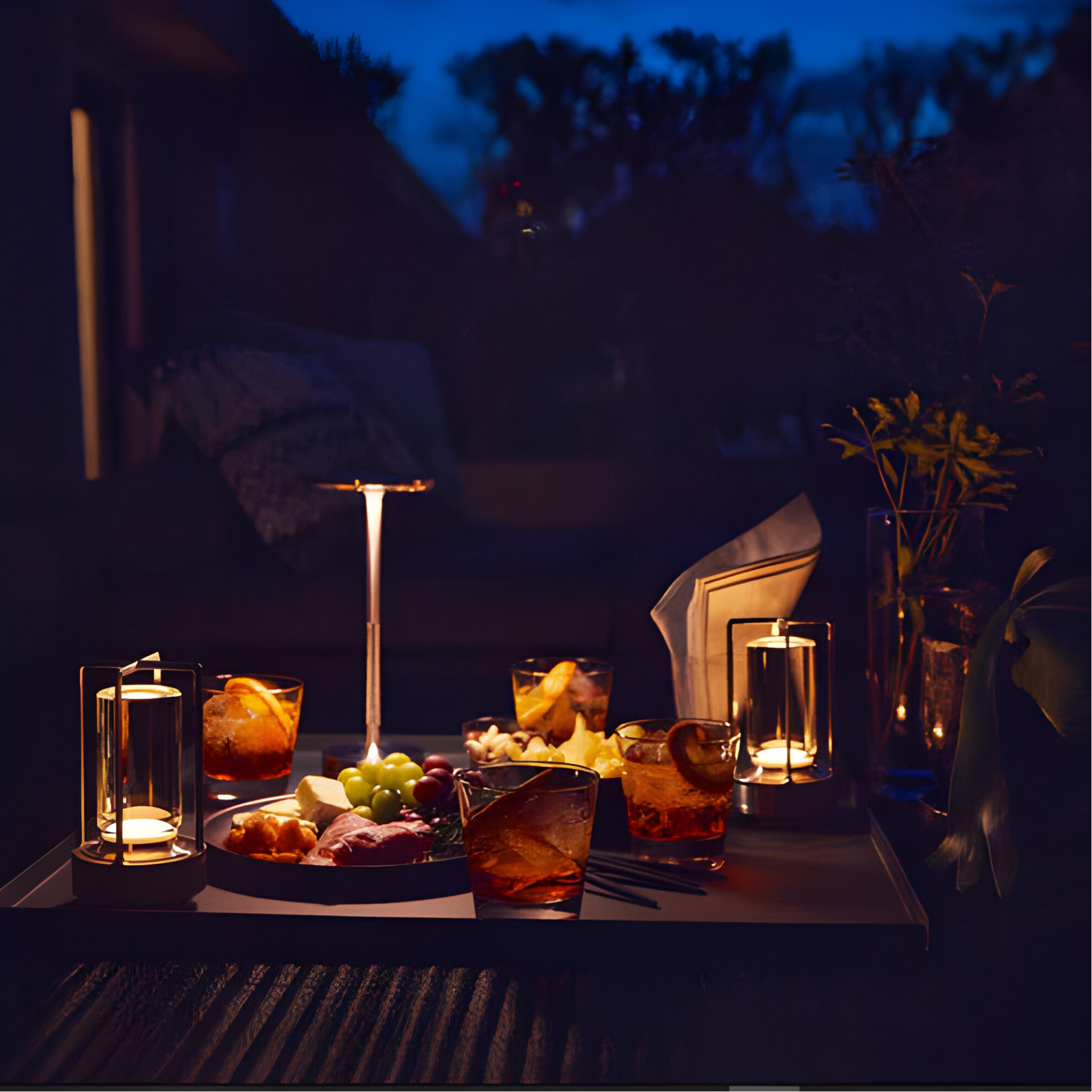 LED Table Lamp | Downlit Disc Head, Stepped Round Base