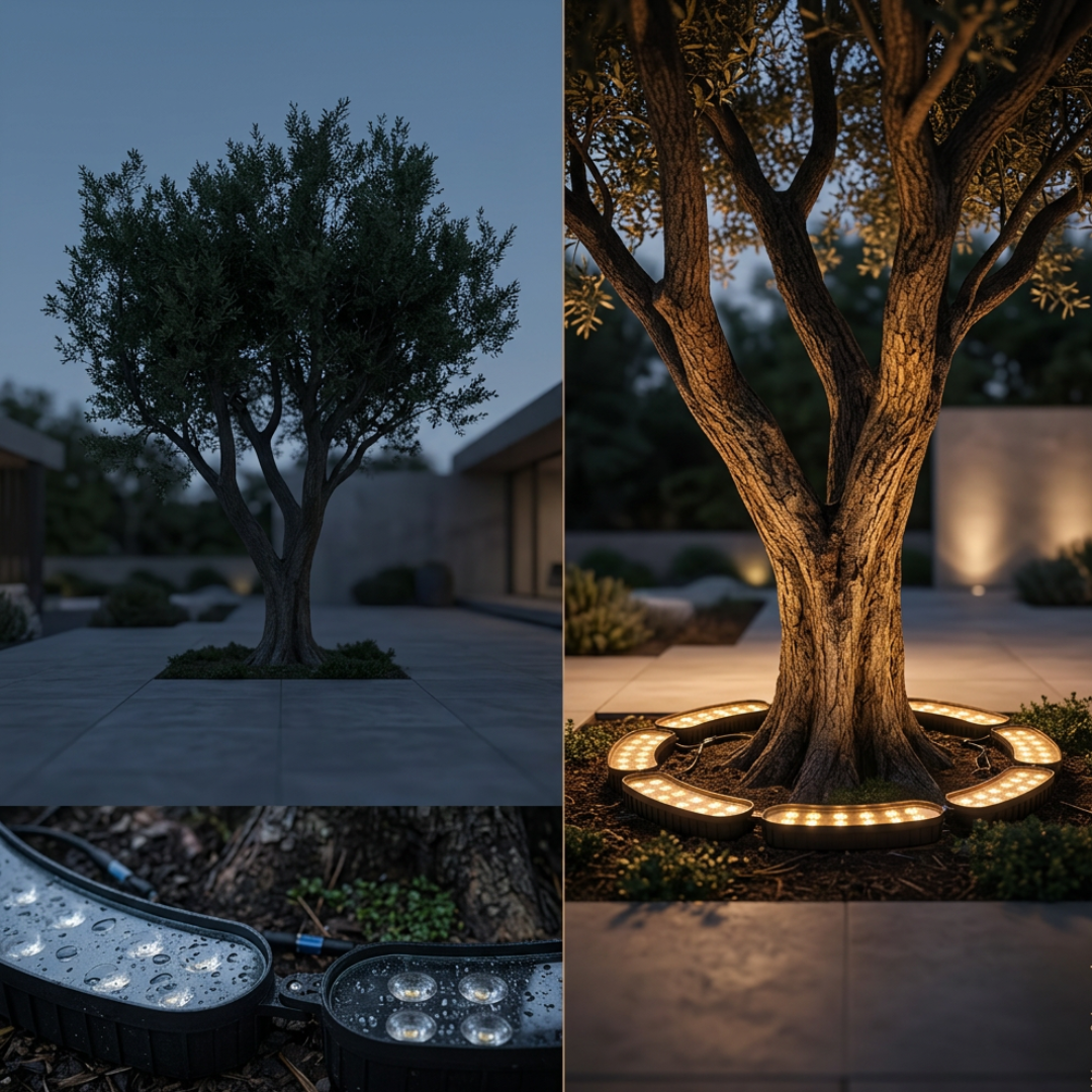 LED Tree Ring Light | TreeShine 360° Outdoor Garden Uplight