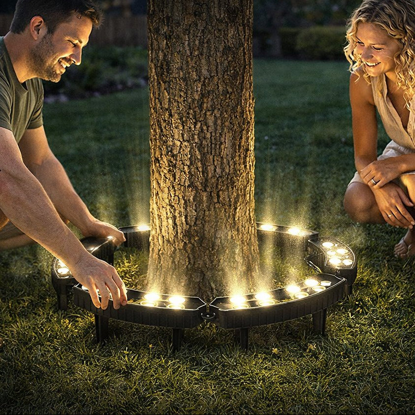 LED Tree Ring Light | TreeShine 360° Outdoor Garden Uplight