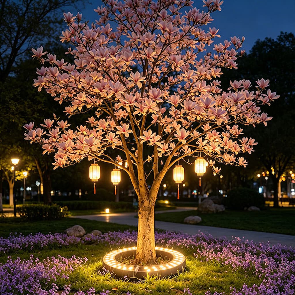 LED Tree Ring Light | TreeShine 360° Outdoor Garden Uplight