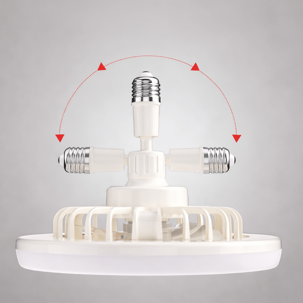LED Ceiling Fan Light with Remote Control – Easy Screw-In Installation 2
