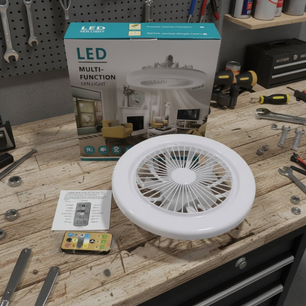 LED Ceiling Fan Light with Remote Control – Easy Screw-In Installation 8