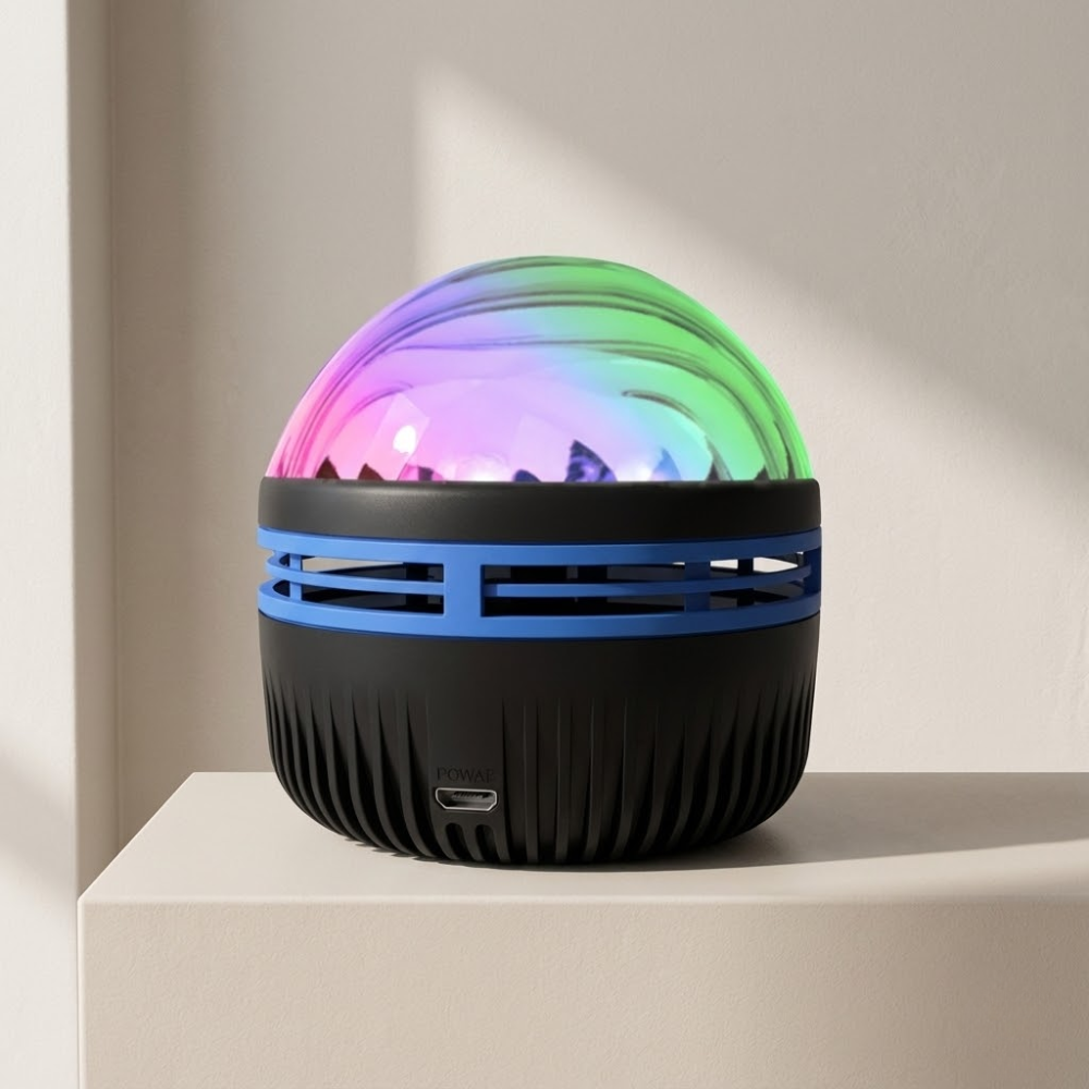 LED Galaxy Star Projector with Music Sync – Aurora Night Light for Bedroom and Home Atmosphere 1