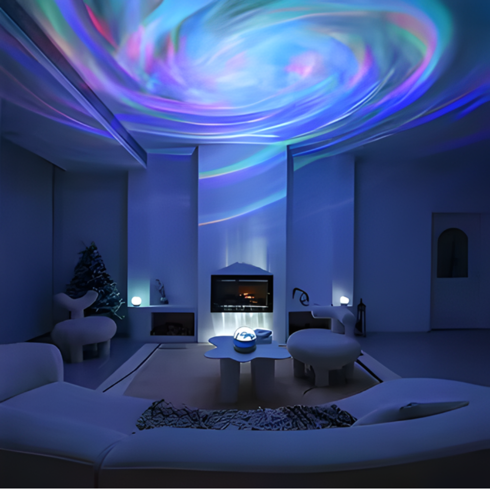 LED Galaxy Star Projector with Music Sync – Aurora Night Light for Bedroom and Home Atmosphere 2
