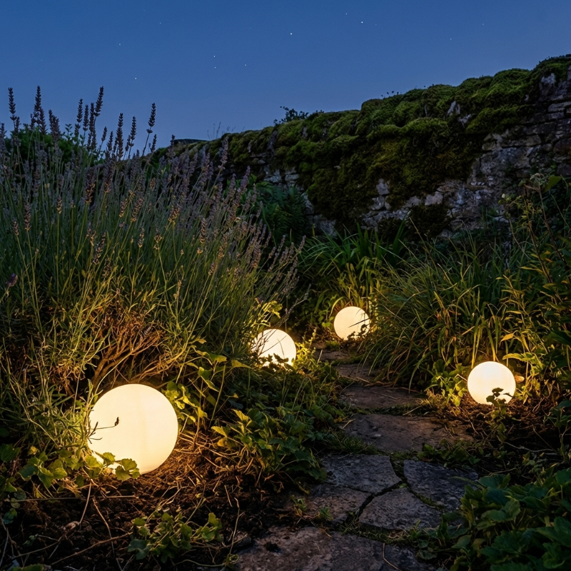 LED Garden Light – Rechargeable Waterproof Color-Changing Ball Design