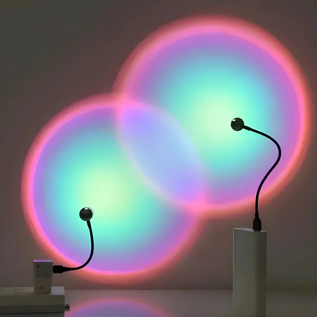 LED Projection Lamp USB Powered 6 to 10W Aluminum ABS with 7 Color Modes 1
