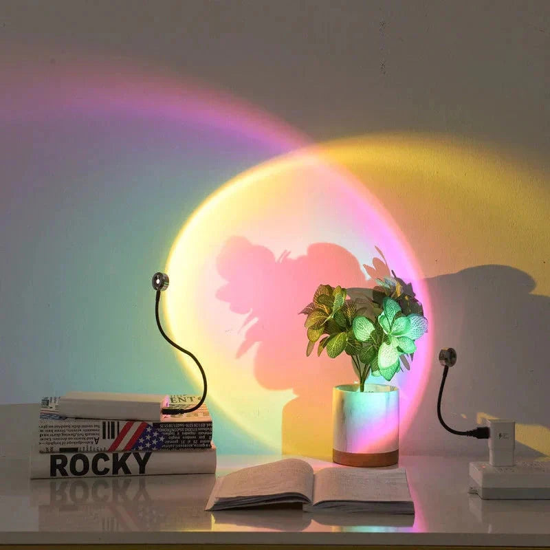 LED Projection Lamp USB Powered 6 to 10W Aluminum ABS with 7 Color Modes 2