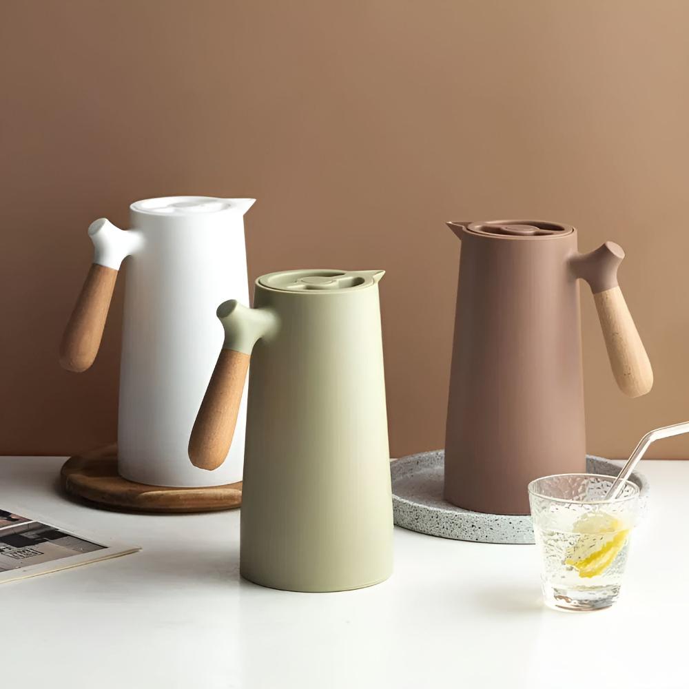 Large Tea Pot | Insulated Tapered Body, Contrast Grip