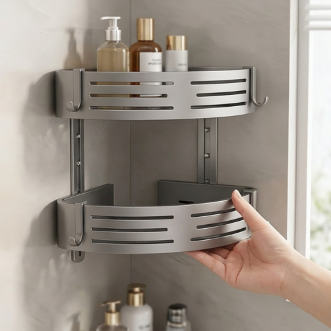 Last Day 50% OFF | BathRack™ Shower Shelf 2-Piece Set 2