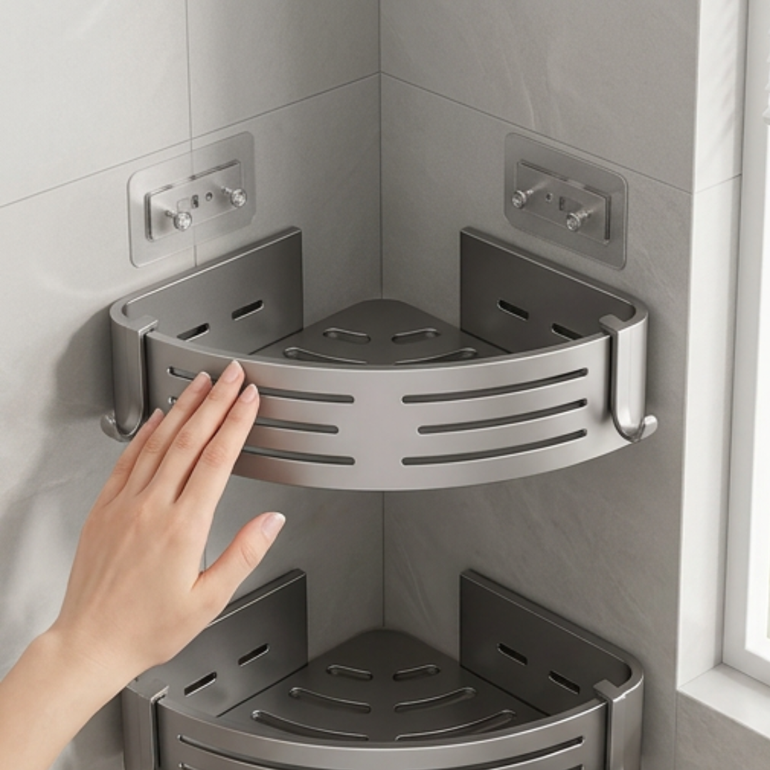 Last Day 50% OFF | BathRack™ Shower Shelf 2-Piece Set 4