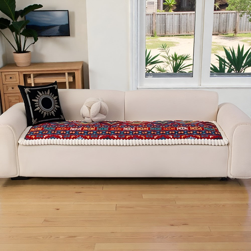 Last Day 50% OFF | CozyFit™ Quilted Sofa Cover with Ethno Pattern 8