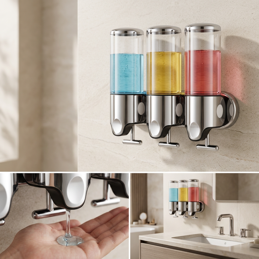 Last Day 50% OFF | TidyWall™ Bathroom Soap Dispenser 4