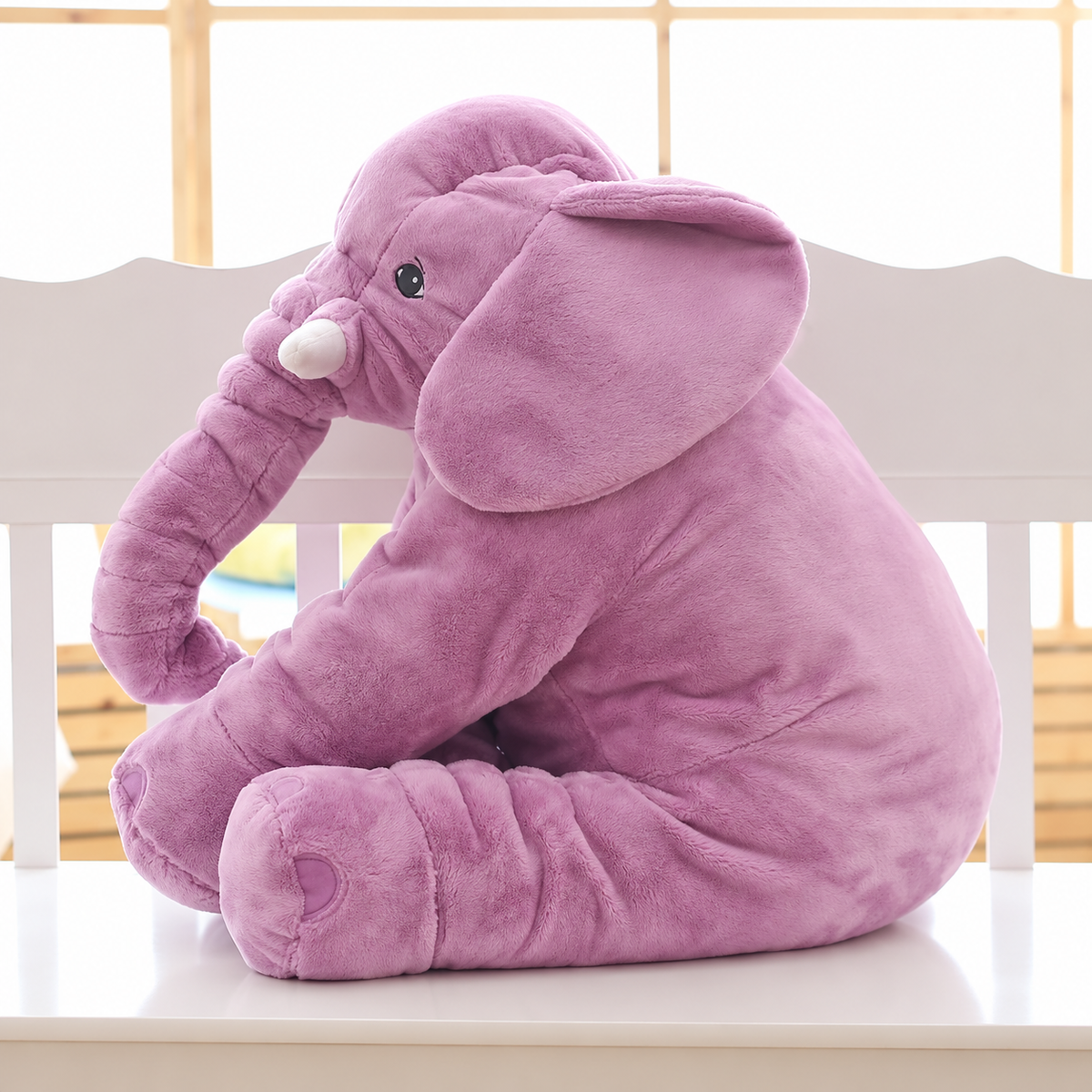 Elephant Pillow Soft Toy Plush | Soft Huggable Design for Cot or Bed | Comforting Companion for Babies and Kids