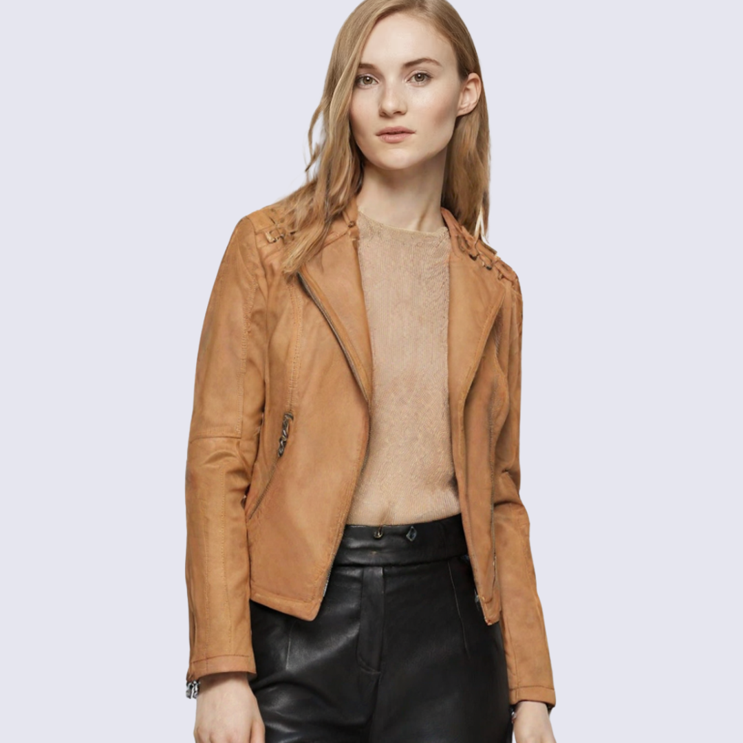 Lena | Women's Faux Leather Jacket – Classic Cut for Fall/Winter 3