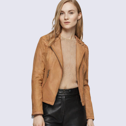 Lena | Women's Faux Leather Jacket – Classic Cut for Fall/Winter 3