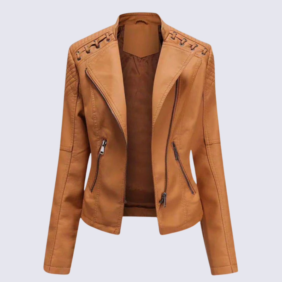 Lena | Women's Faux Leather Jacket – Classic Cut for Fall/Winter 4