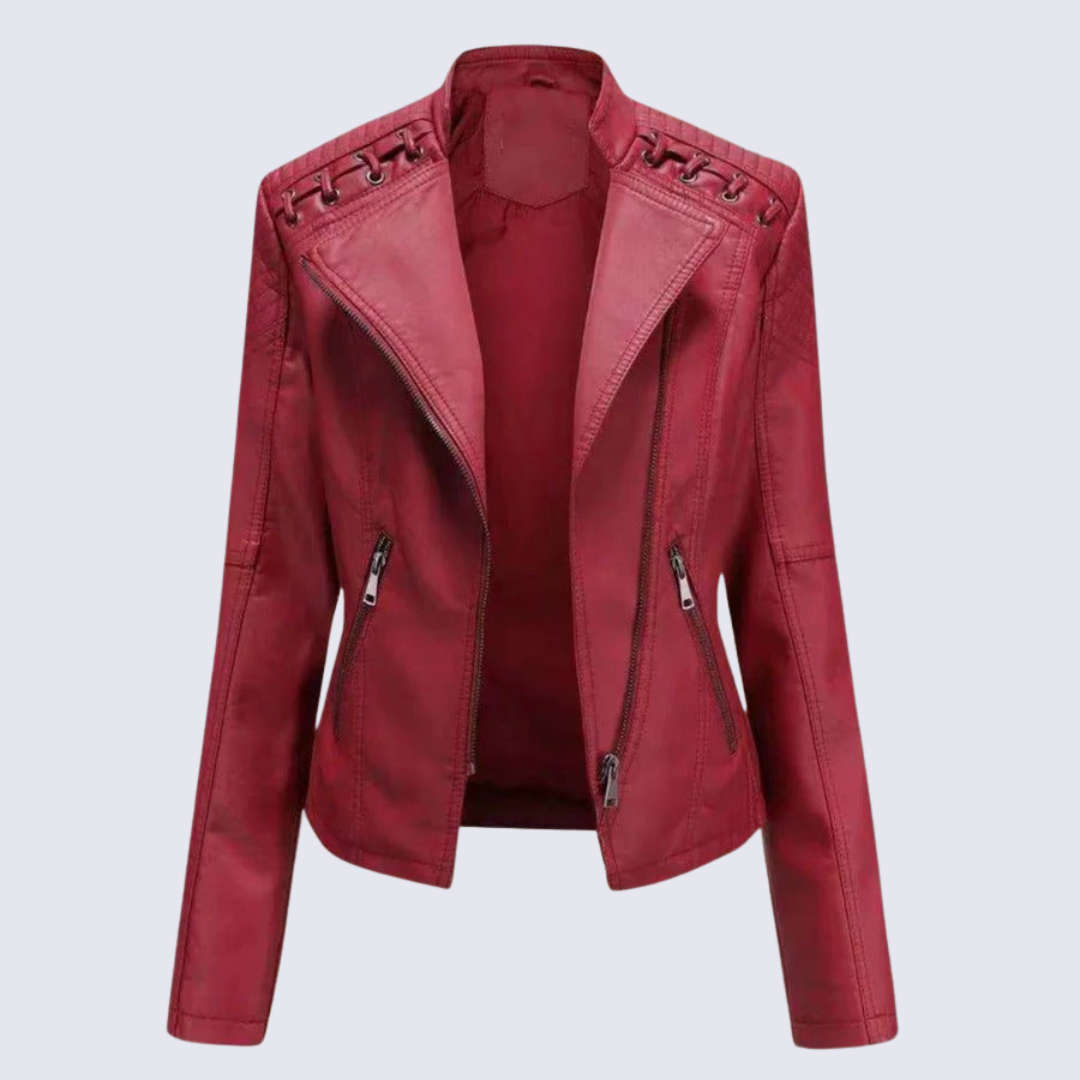 Lena | Women's Faux Leather Jacket – Classic Cut for Fall/Winter 7