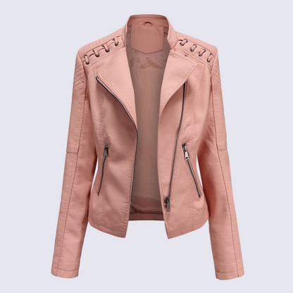 Lena | Women's Faux Leather Jacket – Classic Cut for Fall/Winter 8