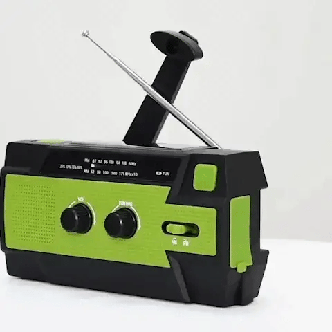 Emergency Radio with Solar & Hand Crank Charging | 4000mAh Power Bank | Flashlight, SOS Alarm, AM/FM Radio for Outdoors 2