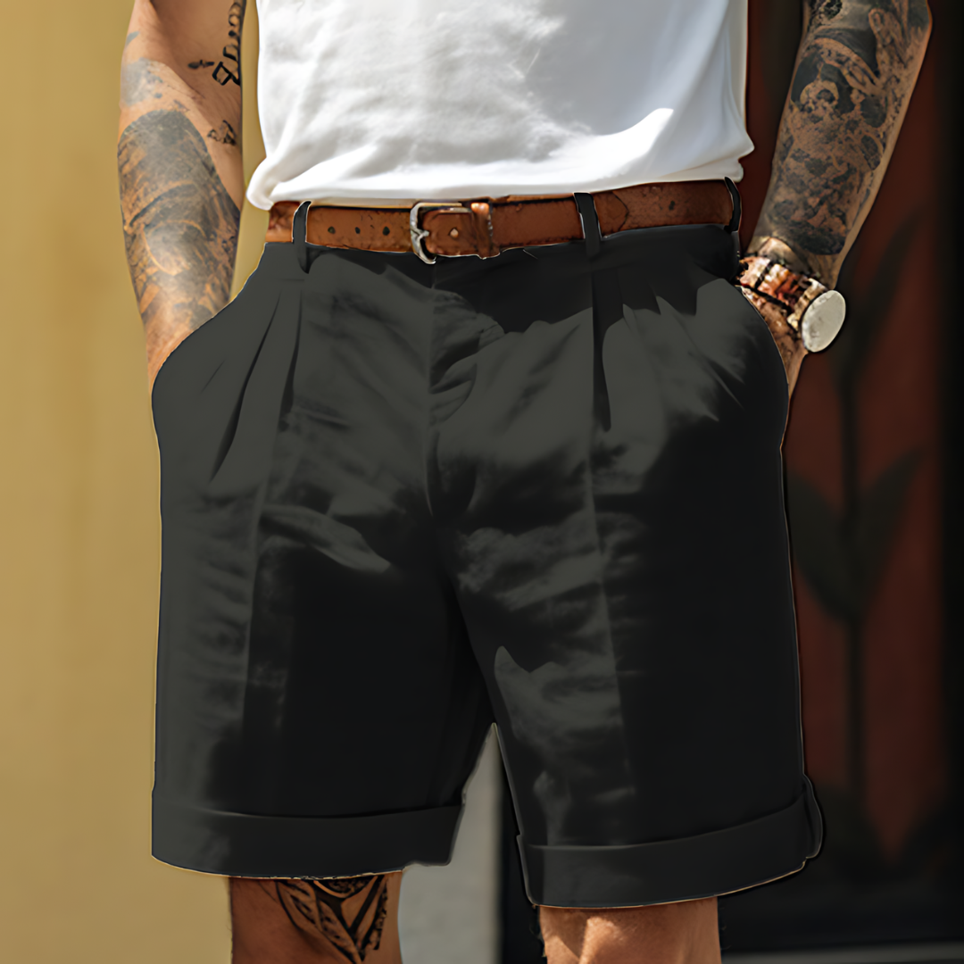LinenBlend | Men's Shorts - Tailored Chino Design in Breathable Fabric 1
