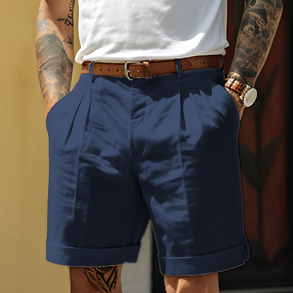 LinenBlend | Men's Shorts - Tailored Chino Design in Breathable Fabric 3