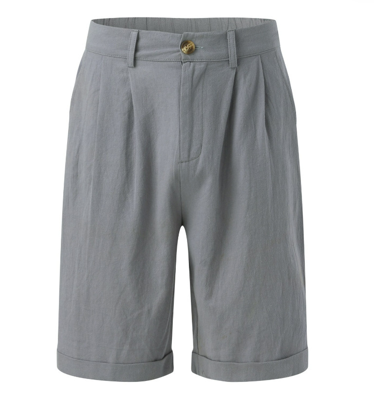 LinenBlend | Men's Shorts - Tailored Chino Design in Breathable Fabric 5